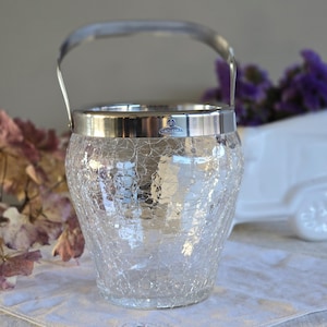 Vintage Crackle Glas Eiskübel - Inalterable Demeyere Belgium