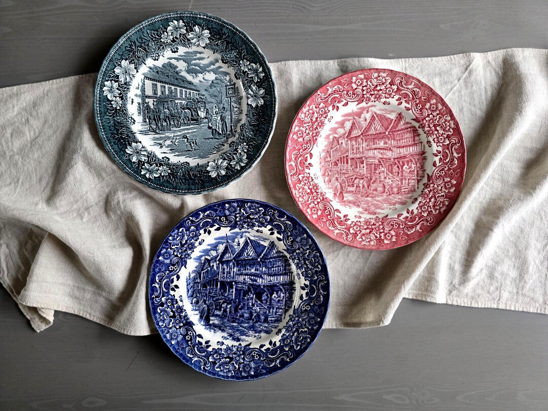 Vintage Royal Tudor Ware Plates Set of 3 – 17th Century England ...