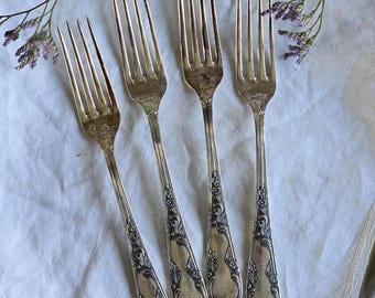 アンティークフィギュラル800シルバーフォーク、5本セット - Etsy 日本