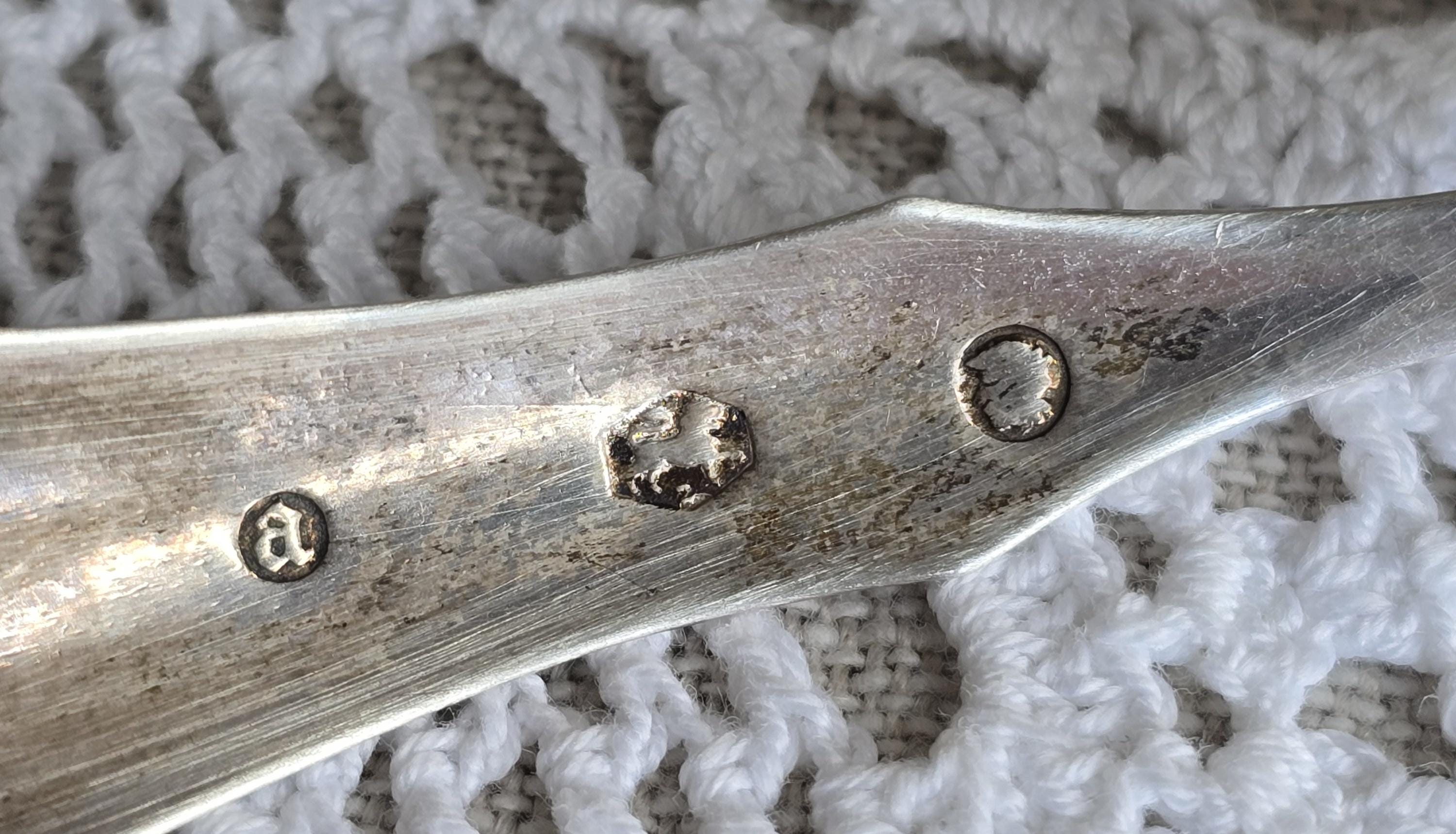 Rare Antique Dutch Silver Spoon – 1860 Schoonhoven Hallmark, Hand