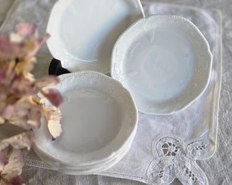 Set van 6 vintage Rosenthal-dessertborden, Classic Rose Collection, Duitsland, Bavaria-porselein