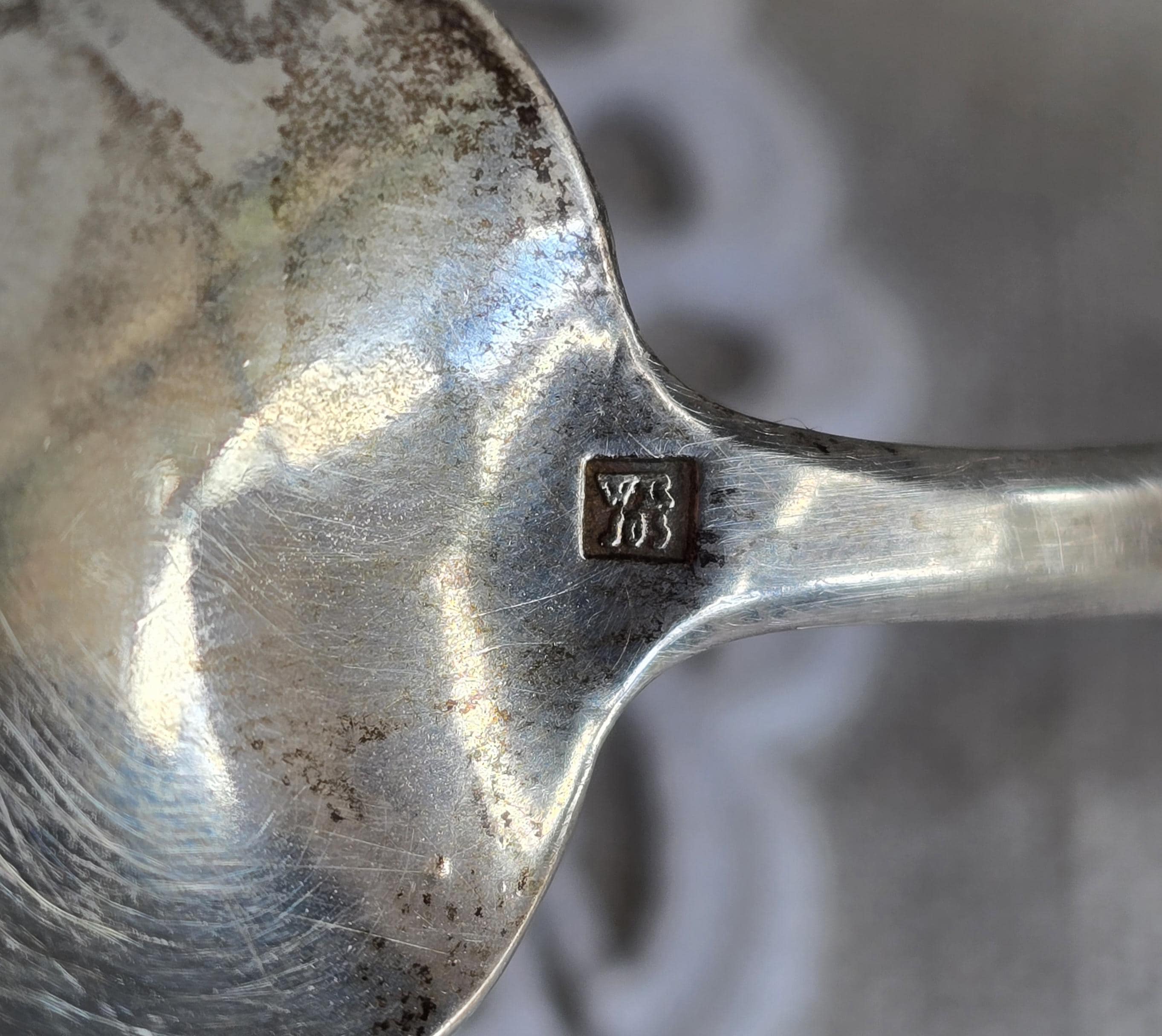 Rare Antique Dutch Silver Spoon – 1860 Schoonhoven Hallmark, Hand