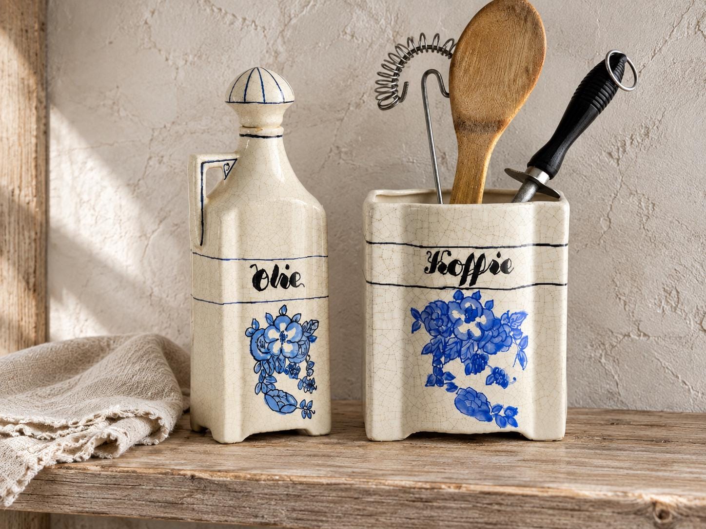 Antique Dutch Canister Set - Etsy