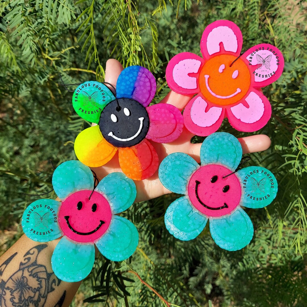 Smiley Face Flower Freshies Etsy