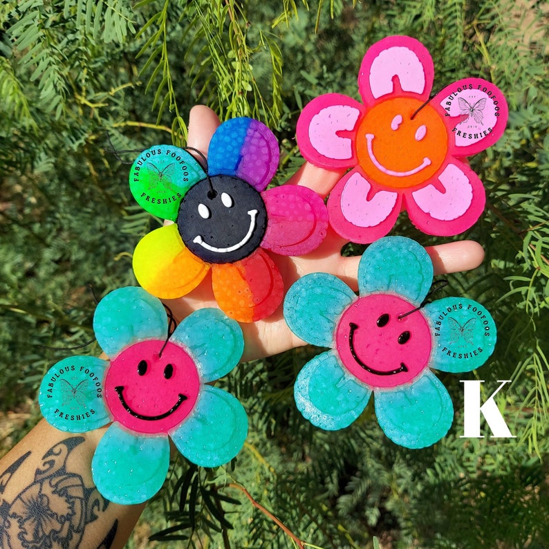 Smiley Face Flower Freshies Etsy