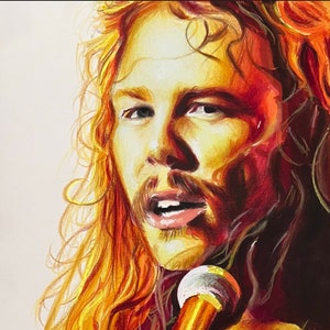 James Hetfield, Metallica 7x5 print