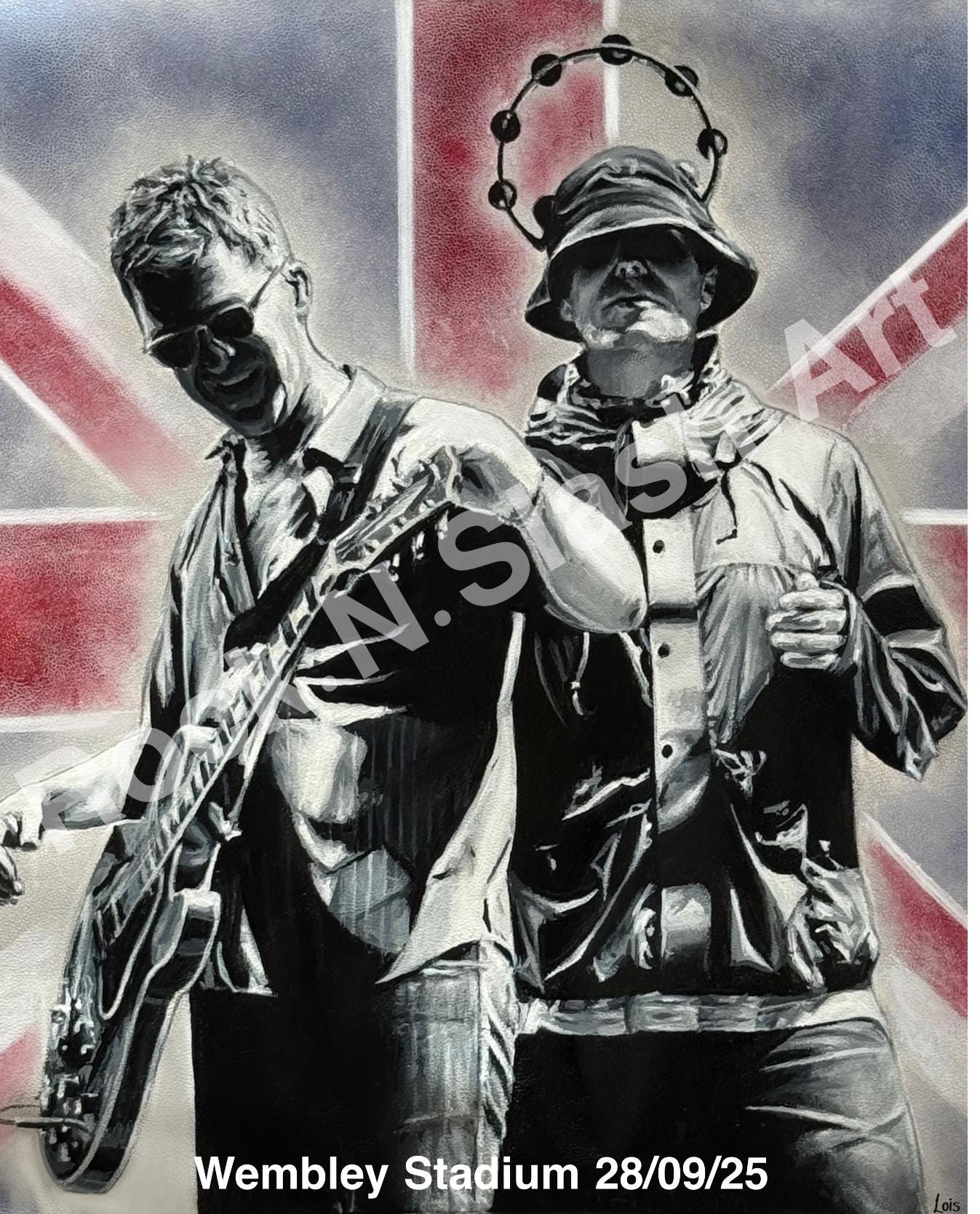 Personalised Oasis Live 25 Reunion, Liam Gallagher & Noel
