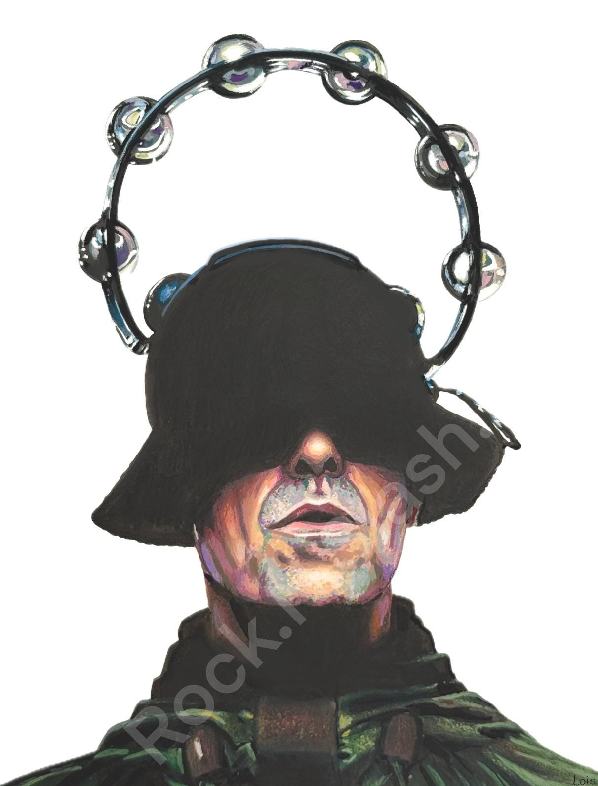 Liam Gallagher, Tambourine, Oasis Live 25 Reunion, Wembley 10x8