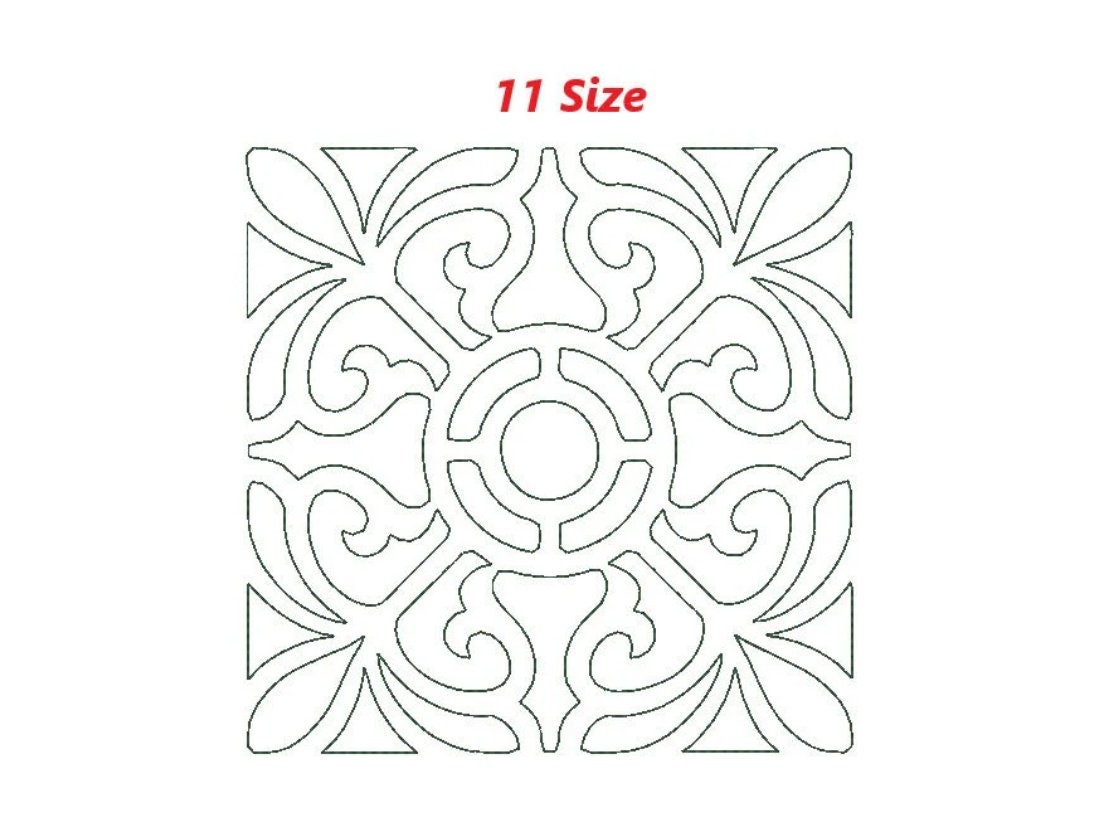 Quilt pattern no. 9 embroidery design, embroidery design quilt block. 11 sizes. INSTANT DOWNLOAD