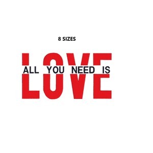 Alles, was Sie brauchen, ist ein Liebes-Stickmuster, ein Liebes-Stickmuster, ein Valentinstag-Stickmuster. 8 Größen. SOFORTDOWNLOAD