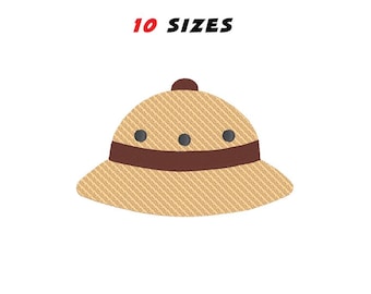 Vintage Brookstone Safari Hat Made in the USA 91785, Cottage Cabin