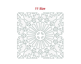 Quilt pattern no. 10 embroidery design, embroidery design quilt block. 11 sizes. INSTANT DOWNLOAD