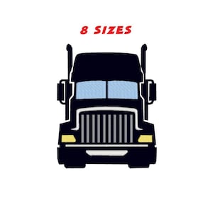 Truck pes file / truck embroidery design / truck embroidery design. 8 sizes. INSTANT DOWNLOAD