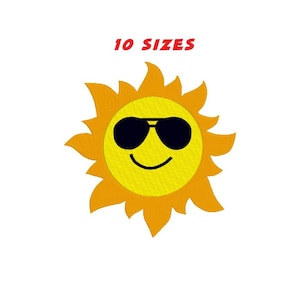 Schattig zonneborduurwerkontwerp, digitaal zonneborduurwerk, 10 maten. DIRECT DOWNLOADEN