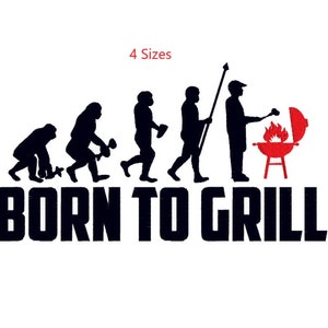 Born to grill embroidery design, 4 sizes. INSTANT DOWNLOADS