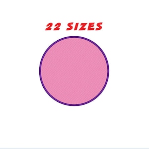 Embroidery design circle, machine embroidery, digital embroidery design shapes 22 sizes.INSTANT DOWNLOAD