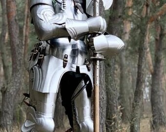 Medieval Gothic full Suit of Armor Full body Armor Decor combat Full Body Armor