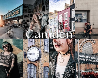 Camden Lightroom-voorinstellingen | 10 grunge-punkfilters (mobiel en desktop) Donkere stedelijke filmstijl