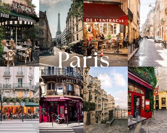 Paris Lightroom Presets | 10 Mobile & Desktop Filters for Travel Influencers and City Photography
