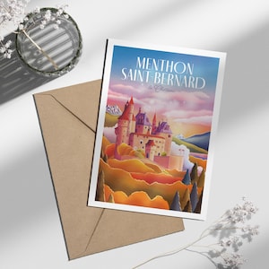 Carte postale Annecy Château de Menthon | Illustration, papeterie