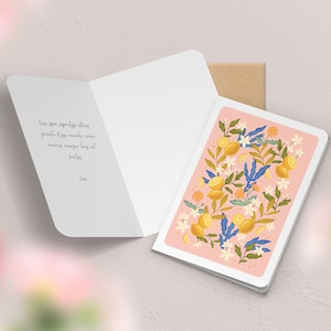 Carte de vœux double à motif avec enveloppe | Illustration, papeterie
