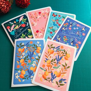 Carte de vœux double à motif avec enveloppe | Illustration, papeterie immagine 3