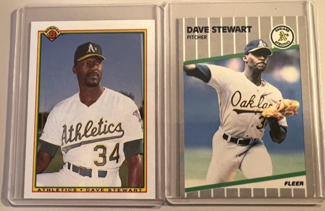 Dave Stewart Baseball Cards lot of 2 