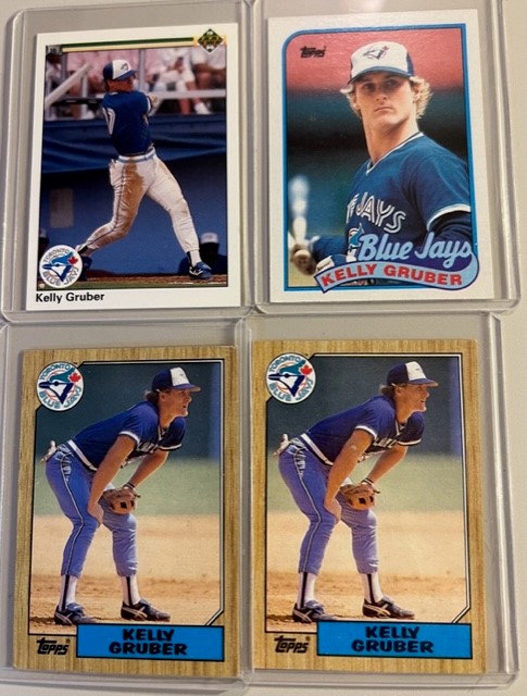 Kelly Gruber Baseball Cards lot of 4 