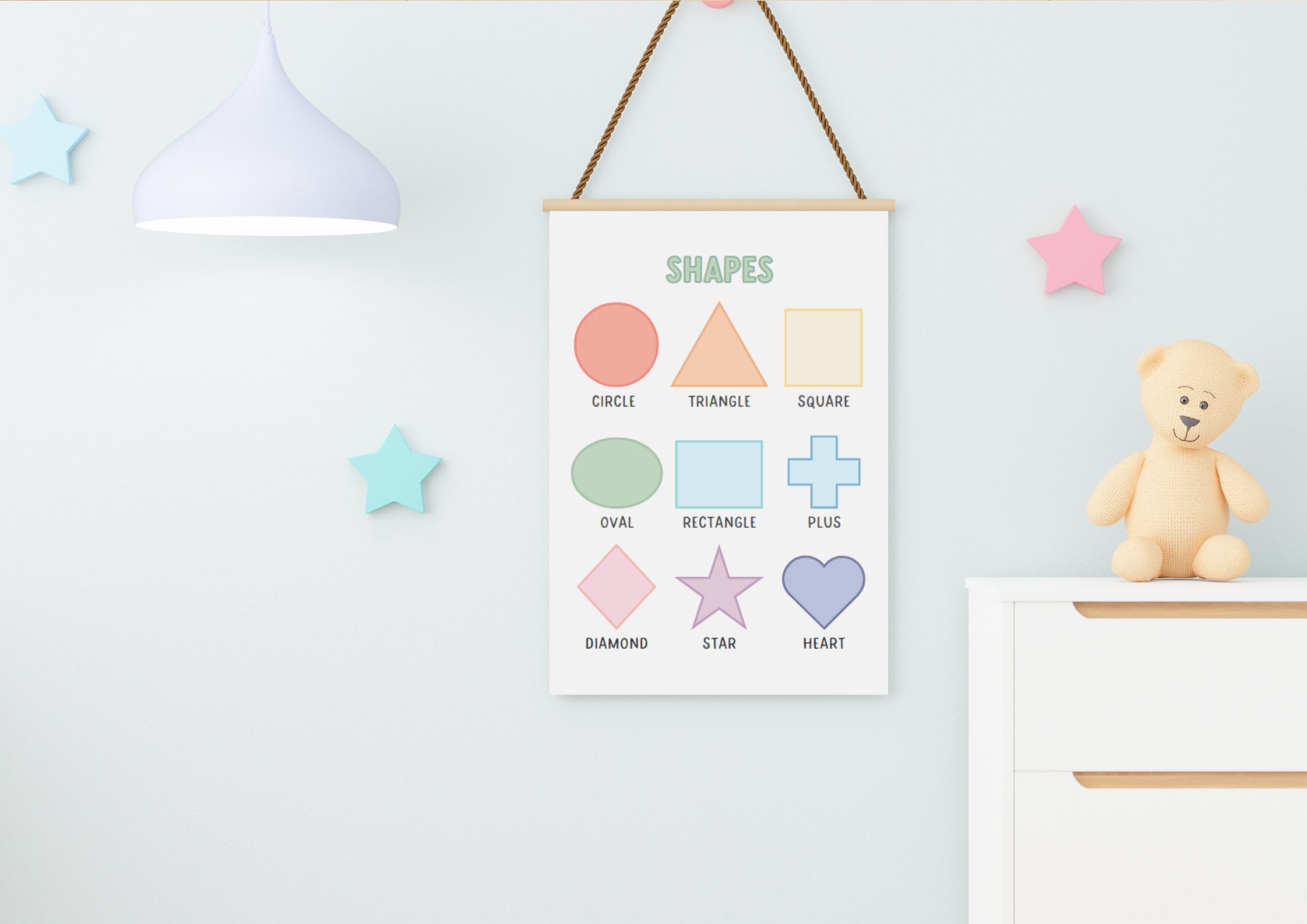 BUNDLE 6 Educational Posters Homeschool Preschool Printables ABC ...