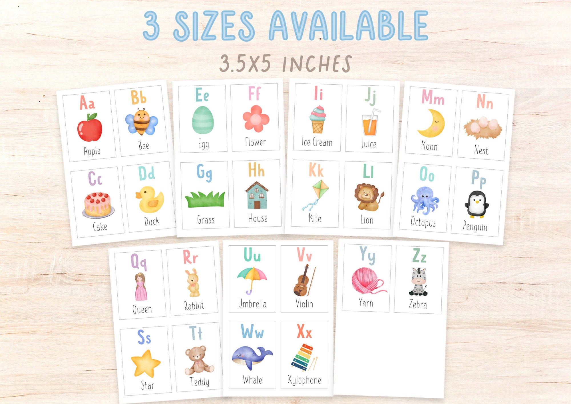 26 Alphabet Flashcards Preschool Flashcards Preschool Homeschool