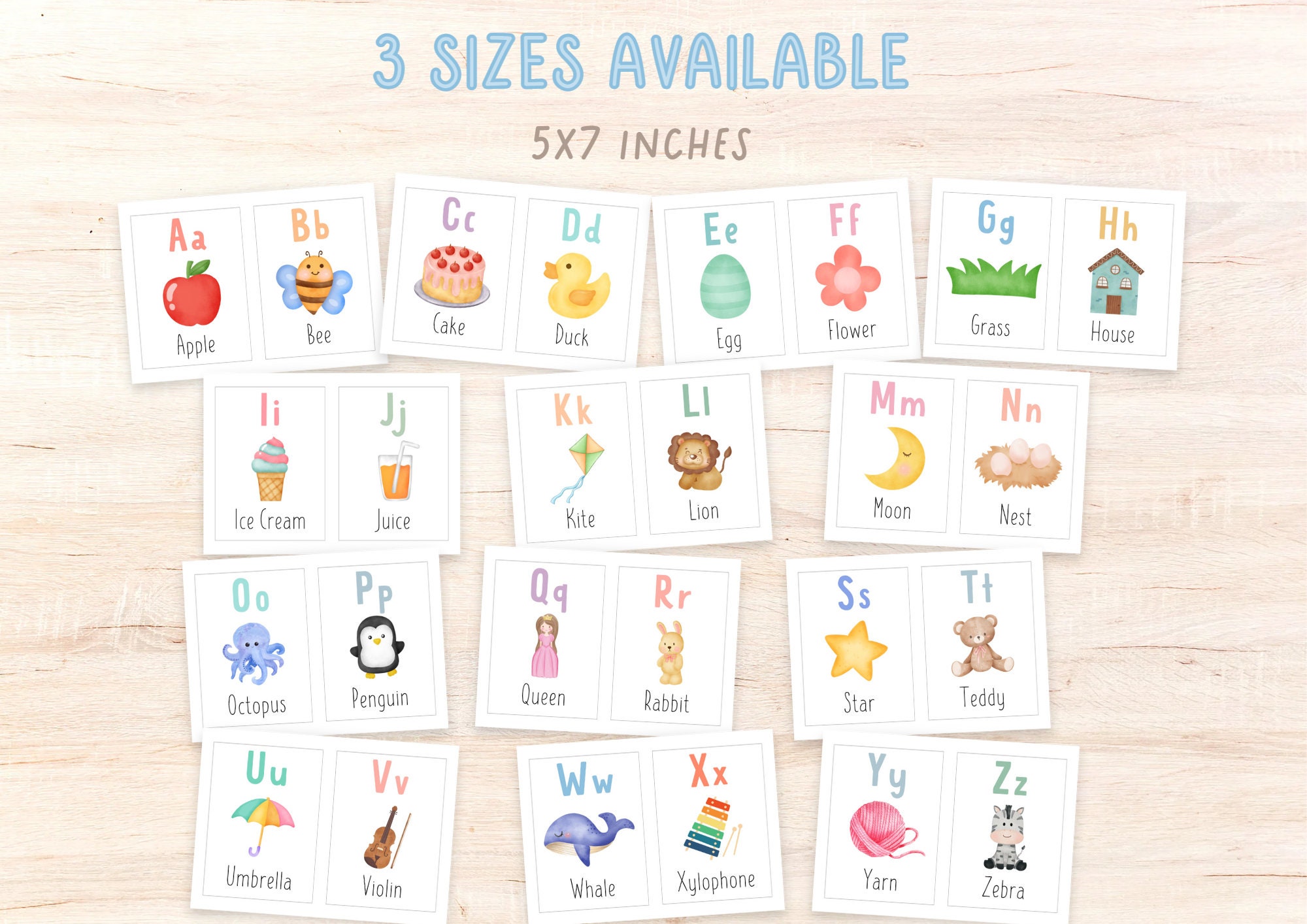 26 Alphabet Flashcards Preschool Flashcards Preschool Homeschool
