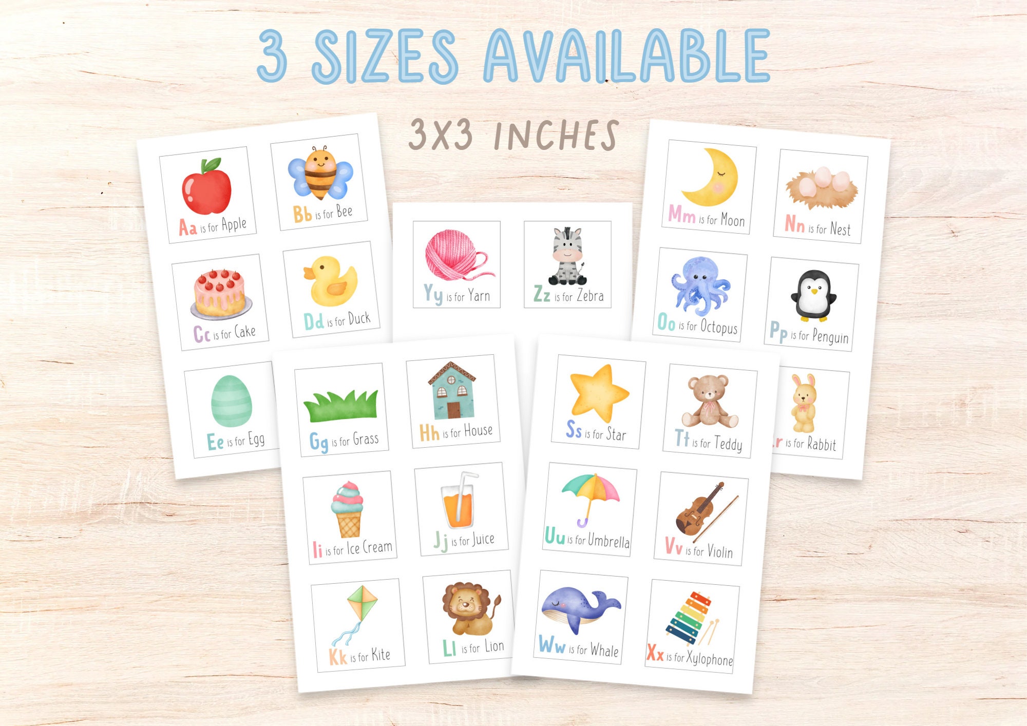 26 Alphabet Flashcards Preschool Flashcards Preschool Homeschool