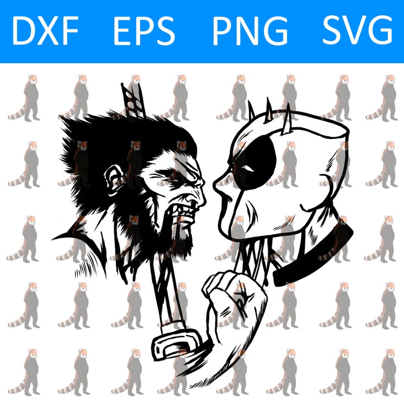 Logan VS Wade, Wolverine VS Deadpool, Svg, Png, Eps, Dxf Etsy