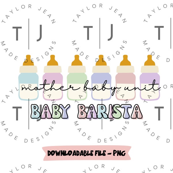 Mother Baby Nurse, NICU Nurse Baby Barista PNG