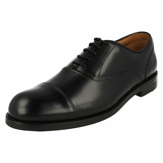 clarks coling boss black leather
