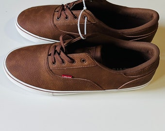 New Brown Levi men Trainers Size UK 9, UK10, UK 11