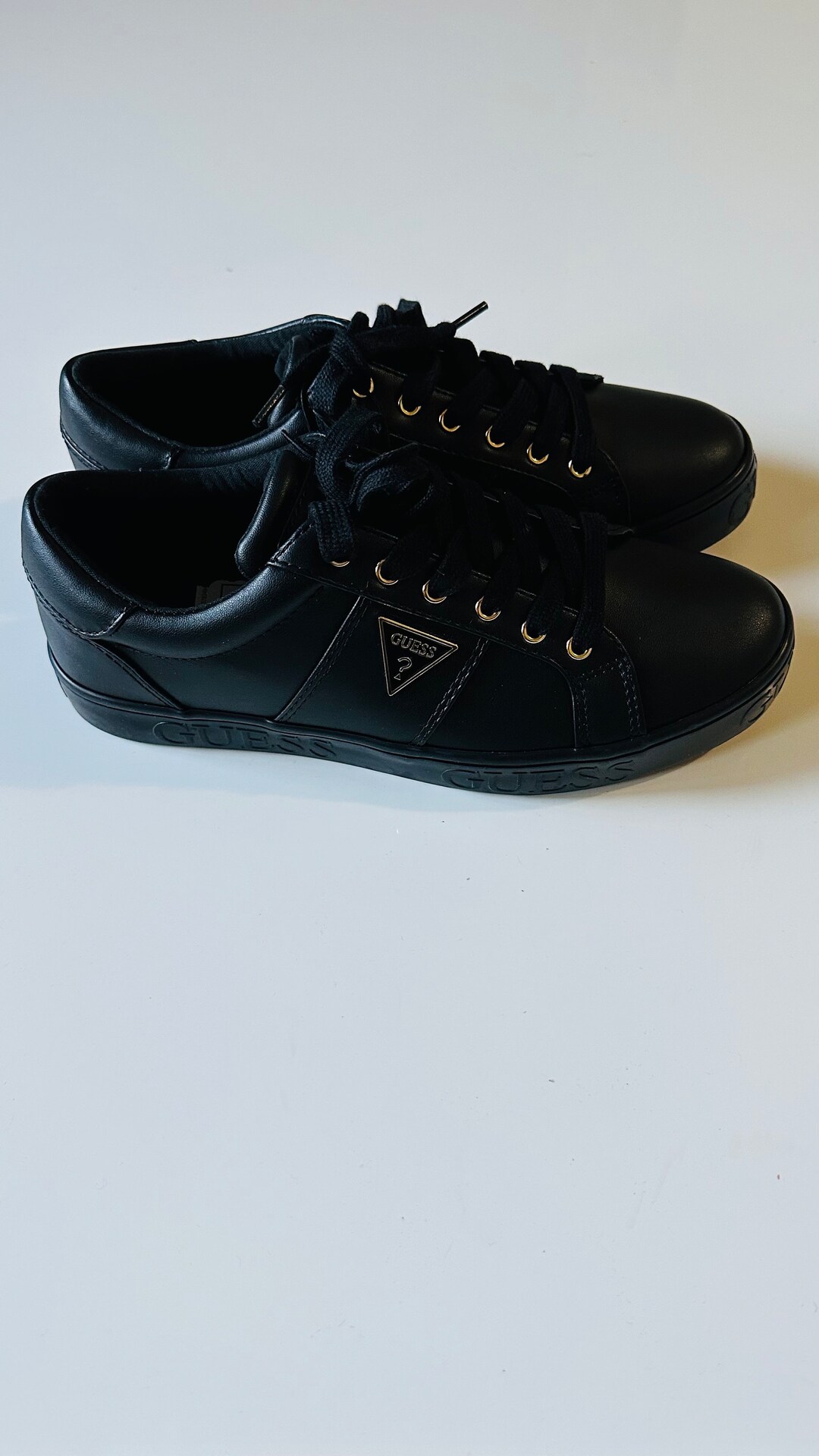guess black trainers womens
