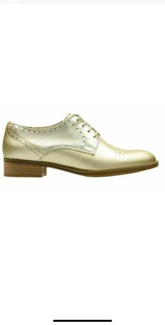 Clarks Netley Rose Champagne Leather Low Lace up -