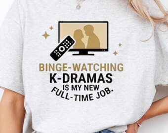 Camiseta divertida de jubilación de K-Drama, regalo para amantes de los K-Dramas, regalo para fans de los dramas coreanos, camiseta para fans retirados de los K-Dramas