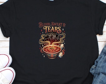 Tears, Sweat & Ramyun Tee - Chemise drôle de nouilles coréennes épicées pour les amateurs de K-Food