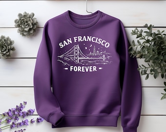 Camiseta San Francisco Forever, Sudadera con capucha SF Pride, Sudadera con estampado del Puente Golden Gate, Regalo para amantes del Área de la Bahía