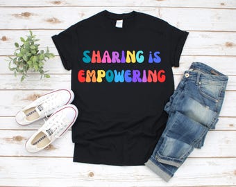Partager c'est responsabiliser T-shirt, cadeau inspirant, sweat-shirt des fêtes