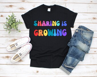 Partager, c'est grandir T-shirt, sweat-shirt, sweat à capuche, cadeau inspirant