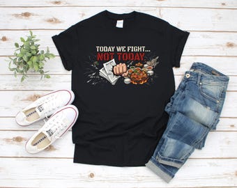 Régime alimentaire ? T-shirt Pas aujourd'hui - T-shirt de cuisine coréenne amusante avec des vibrations streetwear inspirées de la K-Pop