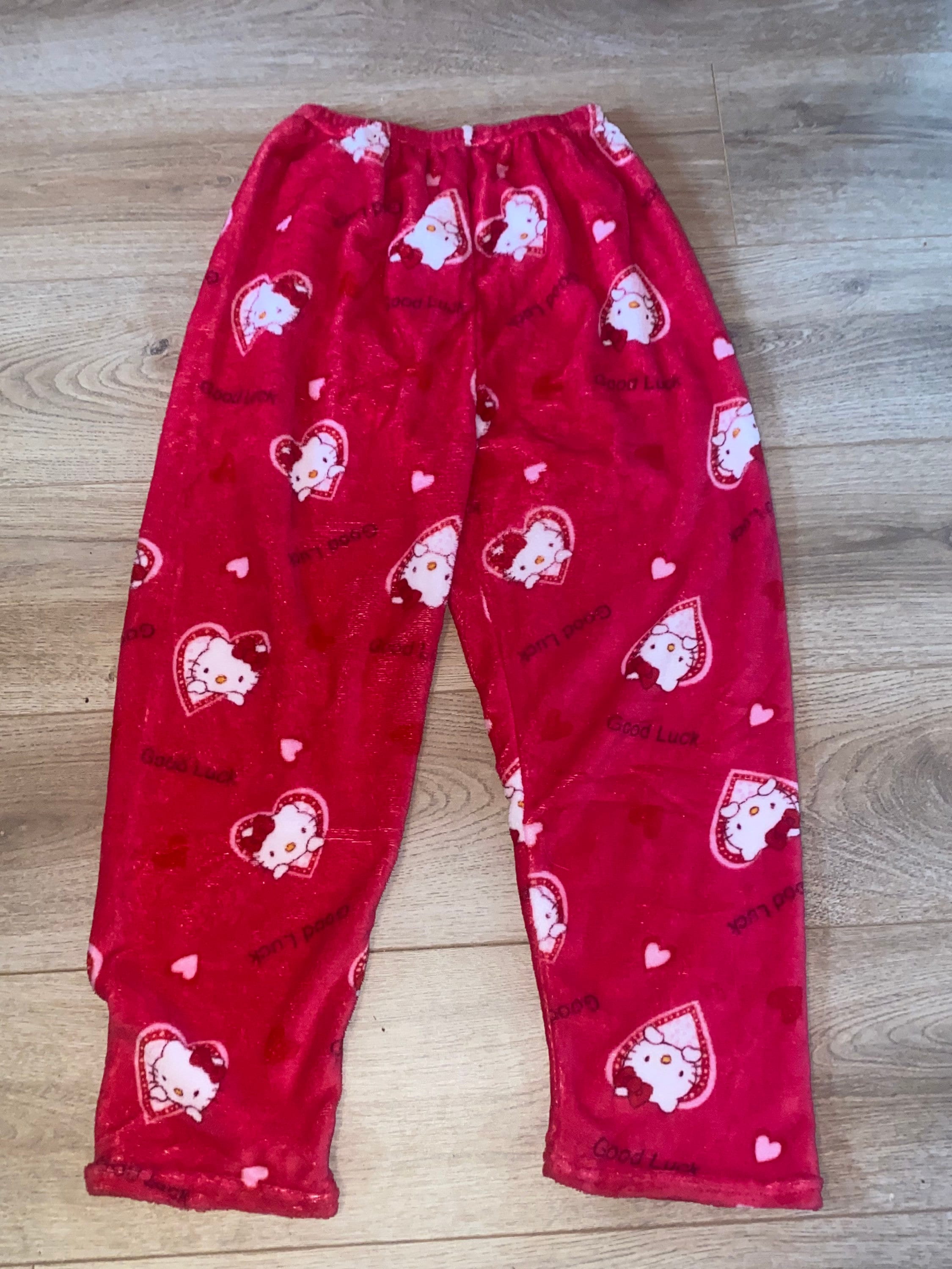 Women's Skull Pajama Pants/ Cute Women's Pink Skulls Pajamas/ Cozy