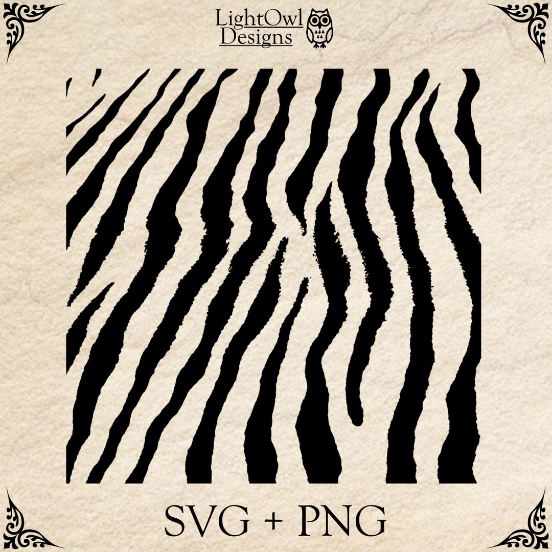 Zebra Print Ripped Zebra Print -digital Download Image and Cut File - Project Resource PNG ...