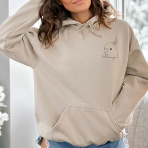 Custom Bird Face Shirt/Sweatshirt/Hoodie, Bird Owner, Bird Shirt, Bird Sweatshirt, Bird Hoodie, Bird Mom, Bird Lover, Custom Bird Name