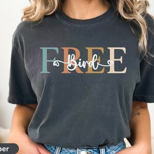 Retro Color Free Bird Shirt, Comfort Colors Bird Shirt, Birding T-shirt, Birding Shirt, Bird Gift, Birding Gift, Comfort Colors Shirt