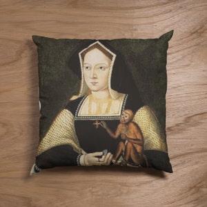 Catherine of Aragon Cushion Case - Tudor Queen Cushion Cover - Tudor History Gift - Six Wives of Henry Cushion Case - History Lovers Gift