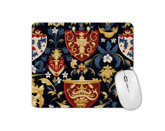 Tapis de souris Tudor Art - Tapis de souris de style Tudor - Tapis de souris de style héraldique